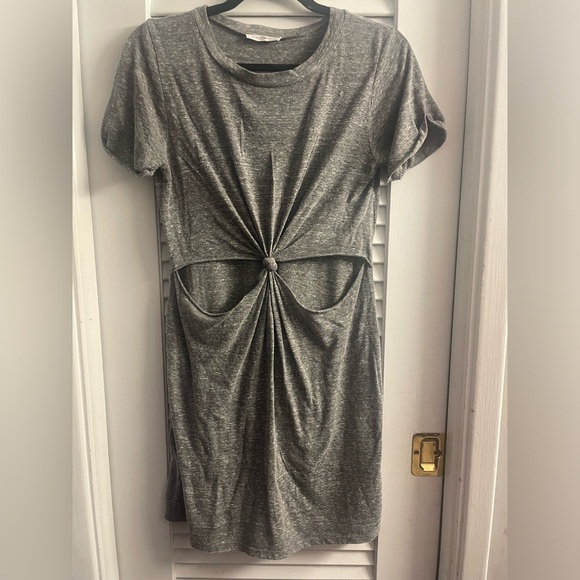 Urban Outfitters Honey Punch Knotted Cut Out T-Shirt Dress Size Small - Picture 3 of 6